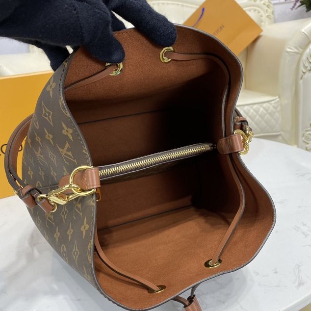 2021 louis vuitton original monogram canvas neonoe bag M44887 caramel