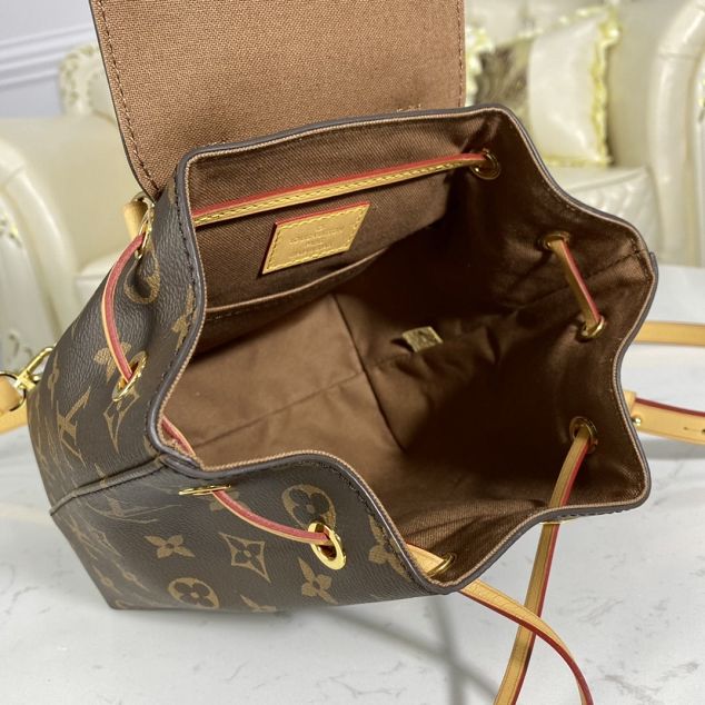 Louis vuitton original monogram montsouris BB backpack M45502 apricot