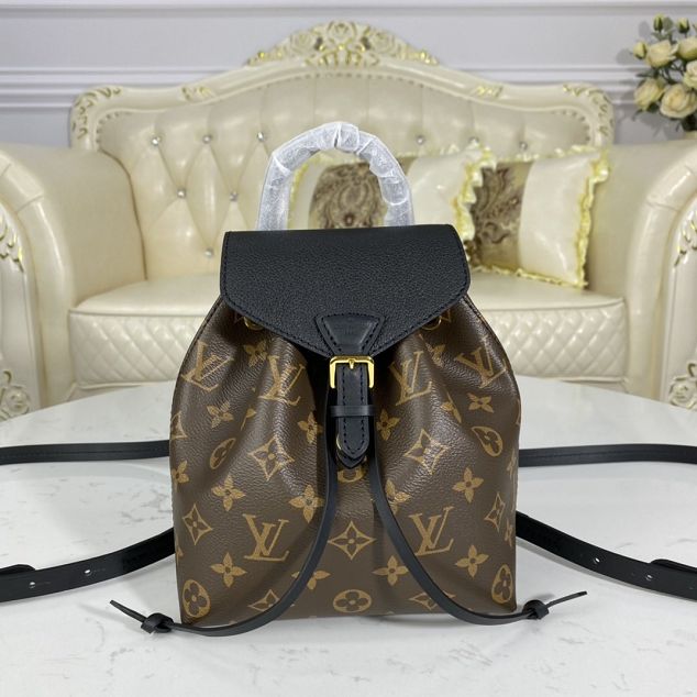 Louis vuitton original monogram montsouris BB backpack M45516 black