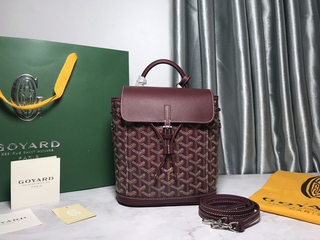 Goyard original canvas alpin mini backpack GY0005 bordeaux