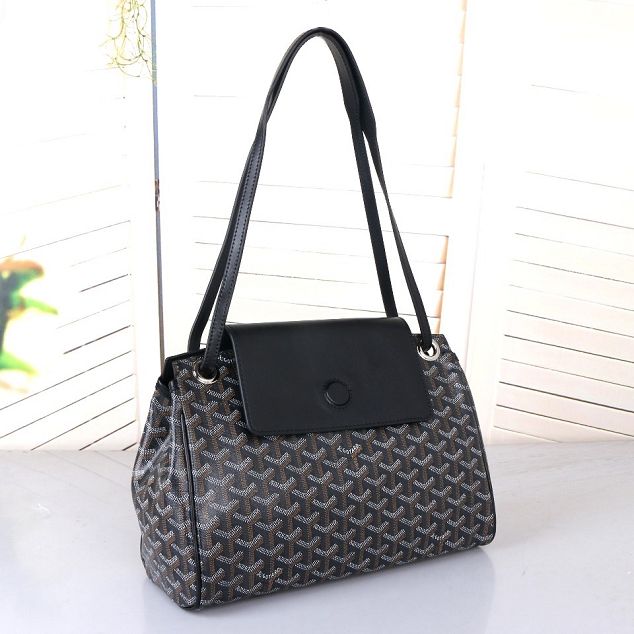 Goyard original canvas rouette shoulder bag GY0004 black