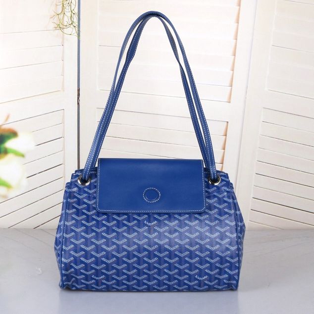 Goyard original canvas rouette shoulder bag GY0004 blue