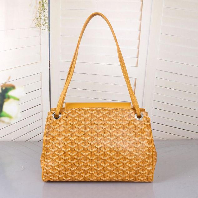 Goyard original canvas rouette shoulder bag GY0004 yellow