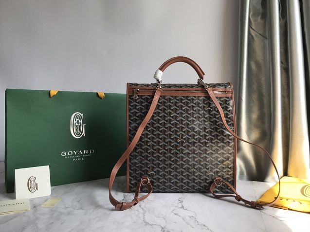 Goyard original canvas saint leger backpack GY0001 black&brown