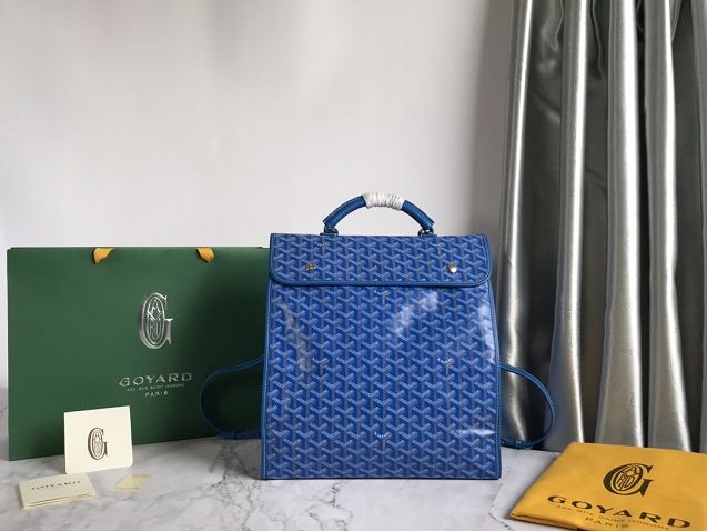 Goyard original canvas saint leger backpack GY0001 blue