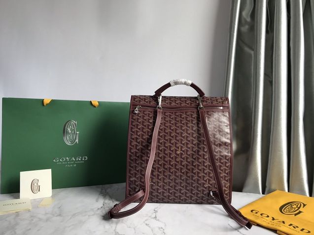 Goyard original canvas saint leger backpack GY0001 bordeaux