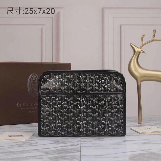 Goyard original canvas clutch GY0008 black