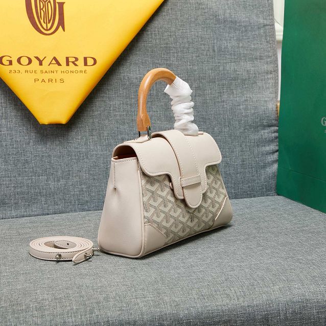 Goyard original canvas  mini saigon bag GY0007 beige