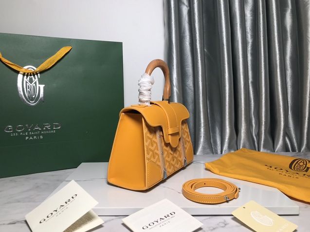 Goyard original canvas saigon structure mini bag GY0009 yellow