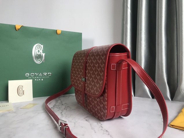 Goyard original canvas belvedere bag GY0012 wine red