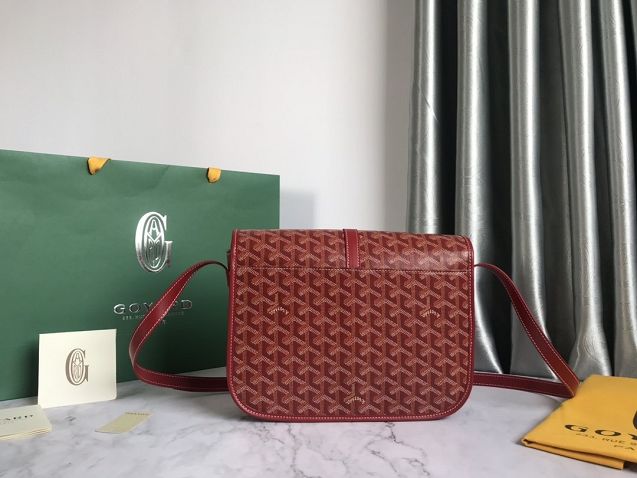 Goyard original canvas belvedere bag GY0012 wine red