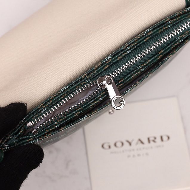 Goyard original canvas plumet pouch GY0010 green