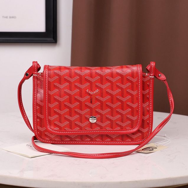 Goyard original canvas plumet pouch GY0010 red