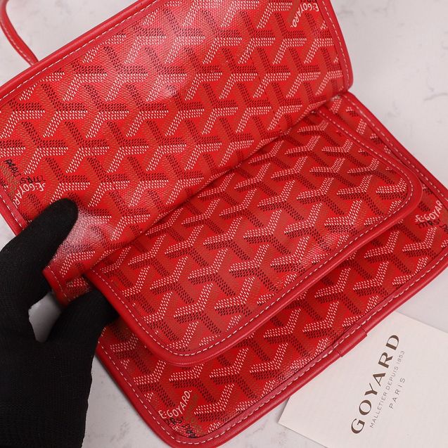 Goyard original canvas plumet pouch GY0010 red