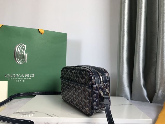 Goyard original canvas cap vert bag GY0015 navy blue