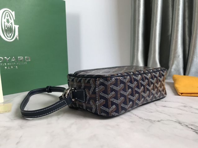 Goyard original canvas cap vert bag GY0015 navy blue