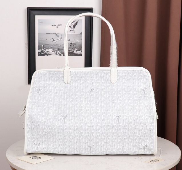 Goyard original canvas hardy tote bag GY0014 white