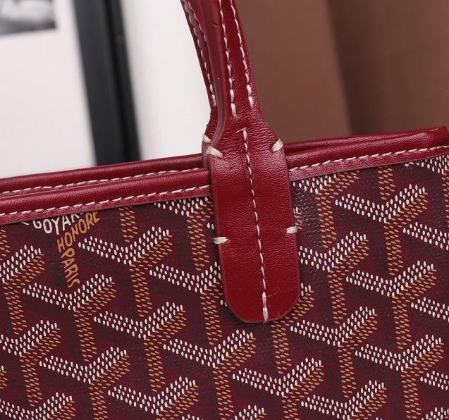 Goyard original canvas tote bag GY0019 wine red