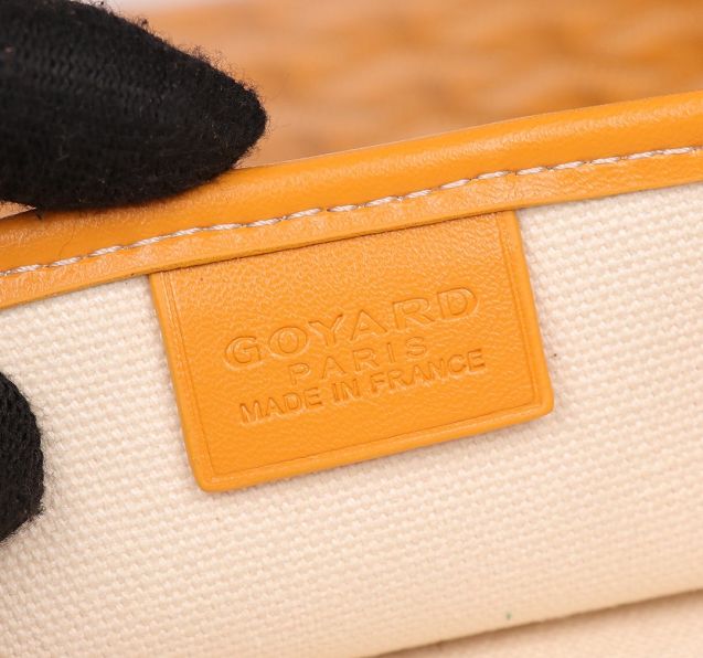 Goyard original canvas tote bag GY0019 yellow