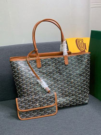 Goyard original canvas isabelle tote pm bag GY0025 black&brown