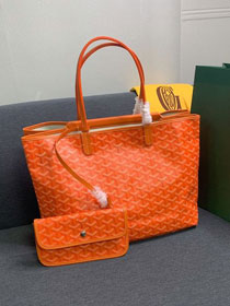 Goyard original canvas isabelle tote pm bag GY0025 orange