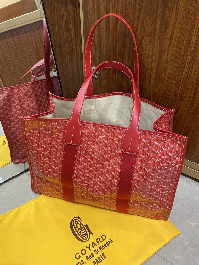 Goyard original canvas villette shopping tote bag GY0026 red