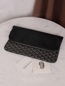 Goyard original calfskin&canvas sainte marie MM clutch GY0020 black