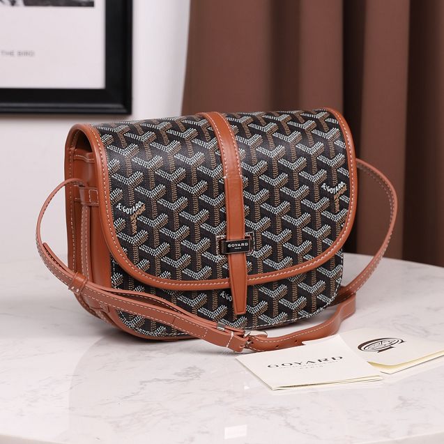 Goyard original canvas belvedere bag GY0012 black&brown