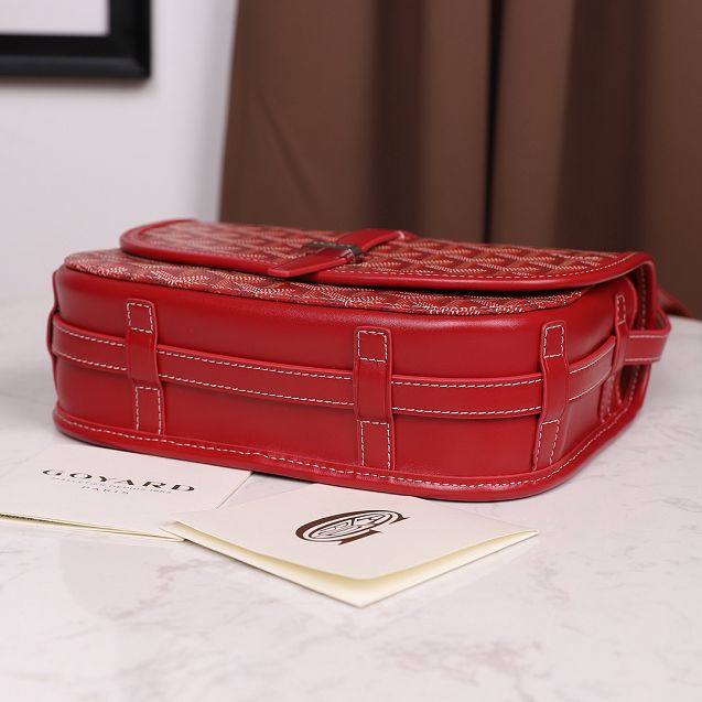 Goyard original canvas belvedere bag GY0012 red