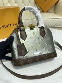 2021 louis vuitton original vernis leather alma BB M90583 silver