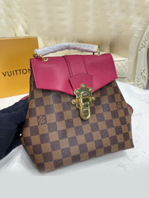 Louis vuitton original damier ebene clapton backpack N40108 burgundy