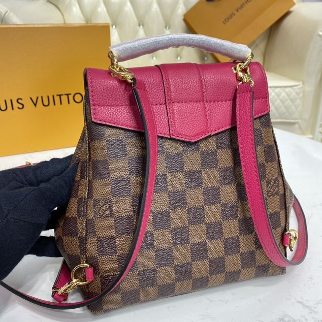 Louis vuitton original damier ebene clapton backpack N40108 burgundy