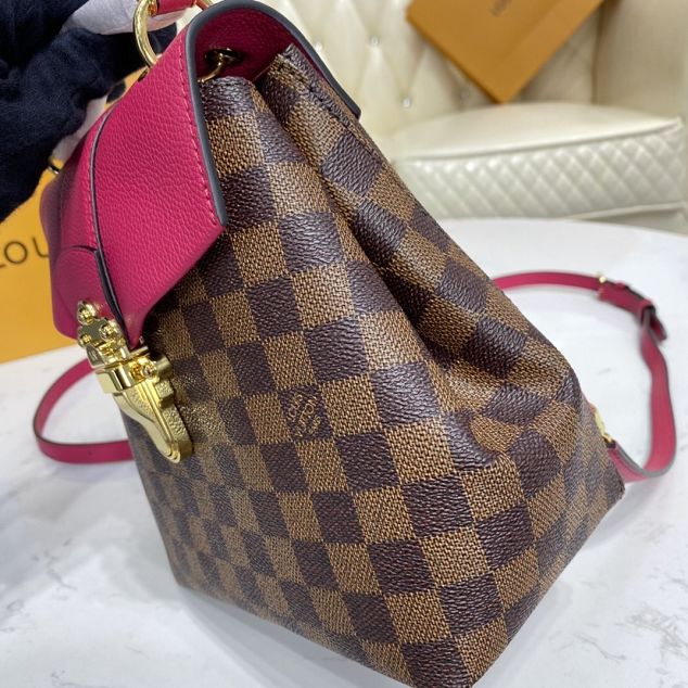 Louis vuitton original damier ebene clapton backpack N40108 burgundy