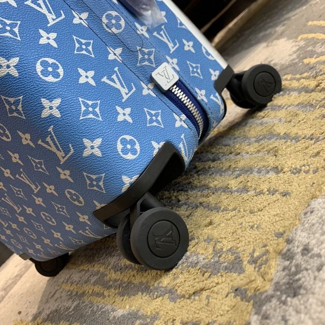 Louis vuitton original monogram horizon 55 rolling luggage M20411 blue