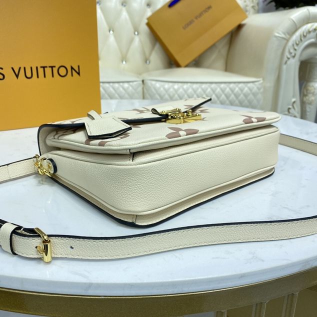 Louis vuitton original calfskin pochette metis M45596 white