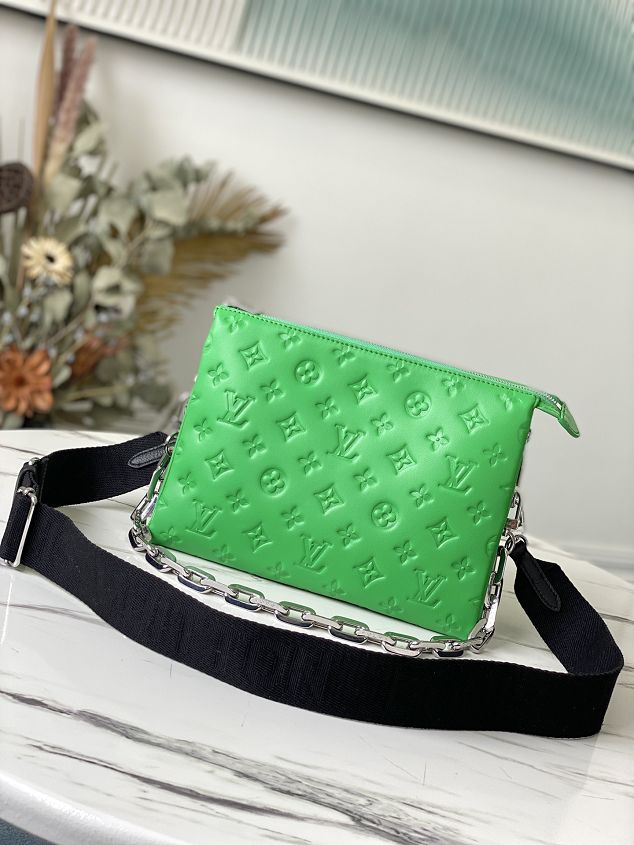 2023 Louis vuitton original lambskin coussin pm bag M57936 green