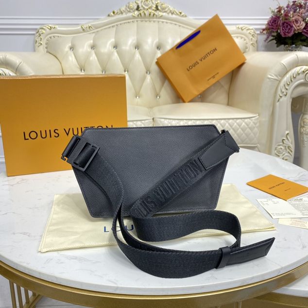 Louis vuitton original calfskin aerogram slingbag M57081 black