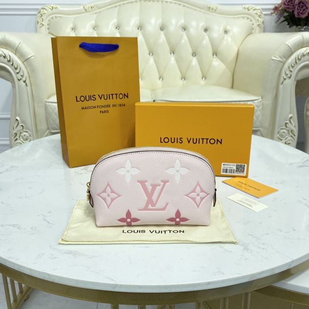 Louis vuitton original calfskin cosmetic pouch M80502 pink