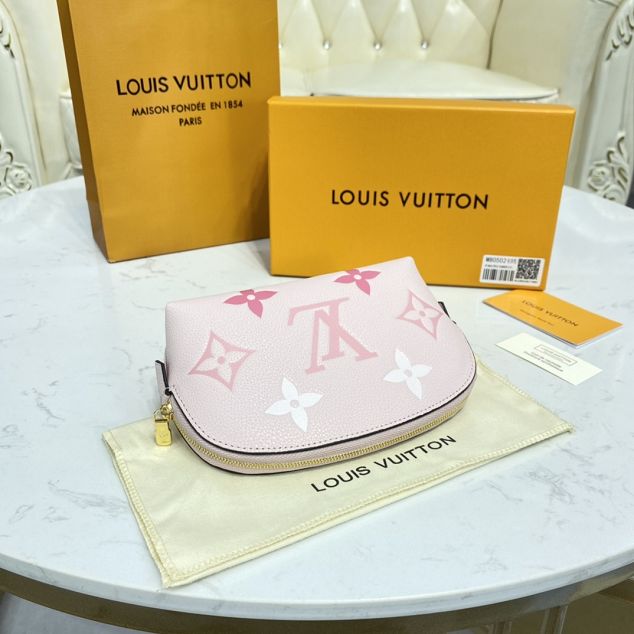 Louis vuitton original calfskin cosmetic pouch M80502 pink