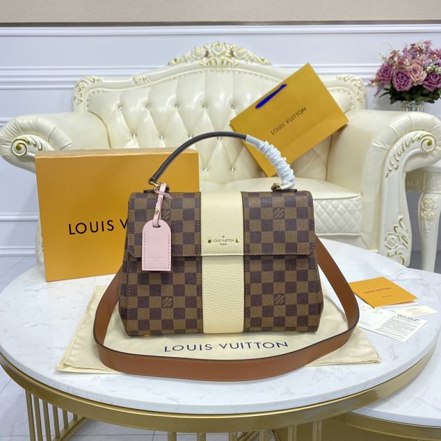 Louis vuitton original damier ebene bond street bag N64417 white