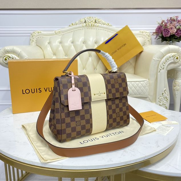 Louis vuitton original damier ebene bond street bag N64417 white