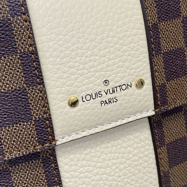 Louis vuitton original damier ebene bond street bag N64417 white