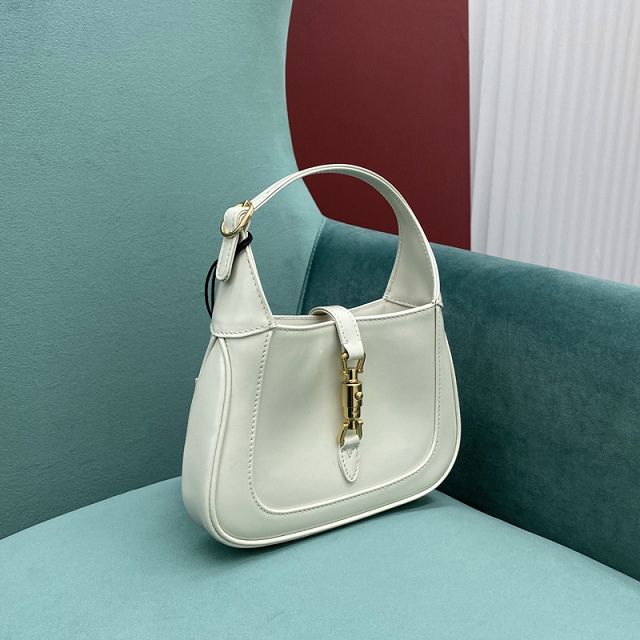 GG original calfskin jackie 1961 mini shoulder bag 637091 white