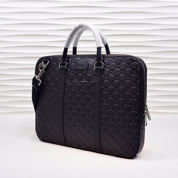 GG original calfskin briefcase 451169 black