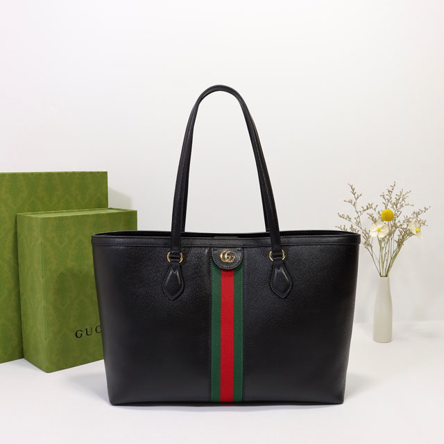 2021 GG original calfskin ophidia medium tote bag 631685 black