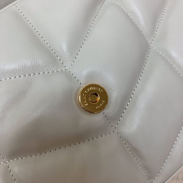 YSL original calfskin puffer small bag 577476 white