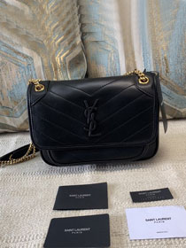 YSL original lambskin niki baby bag 533037 black