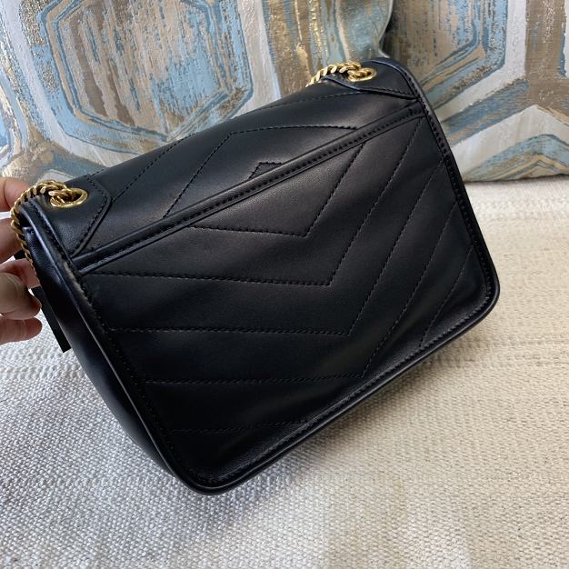 YSL original lambskin niki baby bag 533037 black