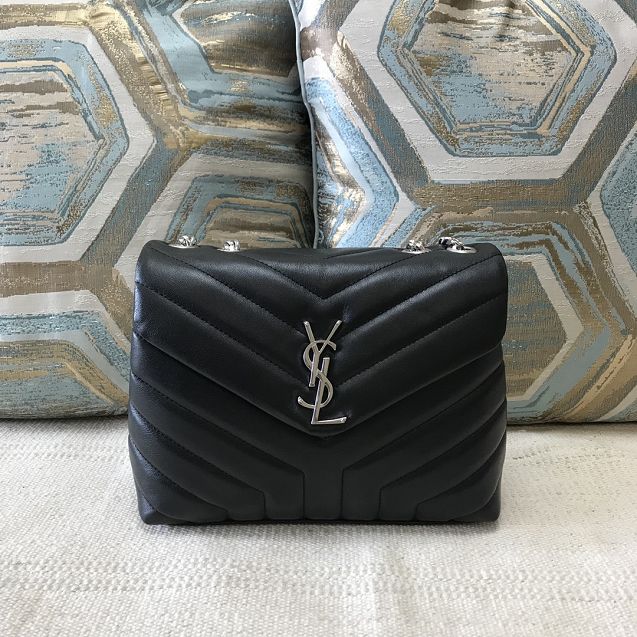 YSL original calfskin loulou small bag 494699 black