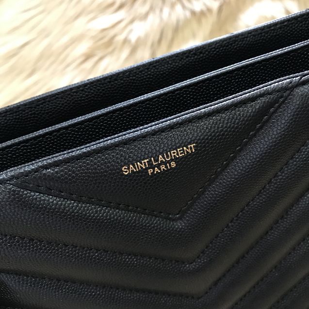 YSL original grained calfskin loulou shopping bag 568865 black